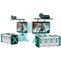 Plate-forme multijoueur de bataille du simulateur VR de machine de jeu de tir de parc d'attractions de VR