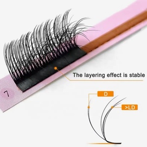 Đặc biệt Curl L/L +/lb/LC/LD Curl 5D Fluffy đa lớp Lông mi giả mở rộng Matte khay màu đen Camellia lông mi mở rộng - Product Image 1