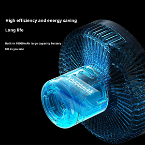 Đa-Chức Năng 3-Trong-1 <span class=keywords><strong>Fan</strong></span> Gấp Quạt Trần & Đèn Chùm 10000MAh USB Powered 3-Tốc Độ Mini Xách Tay Khách Sạn Sử Dụng Cho Cắm Trại - Product Image 4