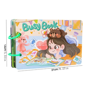 Jumon Custom Educational Children's Montessori Quiet Busy <b>Book</b> with Paper & Plastic Safety Certified <b>for</b> 3+ Years <b>Kids</b> JBK-46 - Product Image 6