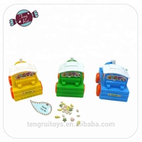 Voitures jouets à friction en plastique, train jouet de dessin animé, bonbons jouets, cadeau surprise pour enfants