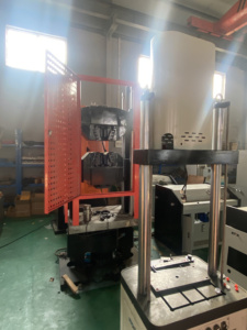 100kn600kn Servo hidrolik çekme dinamik statik evrensel çelik çubuk donatı çekme test makinesi hidrolik malzeme test makinesi - Product Image 5