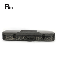 Étui rigide pour mandoline Start88-OFM Rm Rainbow Music, style F, forme rectangulaire, fibre de verre, cuir, doublure en velours écrasé, léger