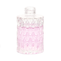 Ru Star bouteille d'aromathérapie de diffuseur de roseau en verre transparent de luxe de 120ml 180ml avec couvercle à vis