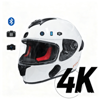 Mini casque de vélo électrique à montage sur casque de caméra avec toother bleu Plus caméra Dot casque de toother bleu en Fiber de carbone avec caméra