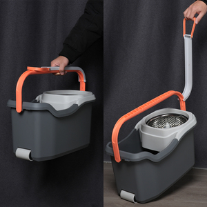 HOLAMOPA - Sistema de Limpieza de Pisos Portátil con Cubo Giratorio y Mango Extensible, Microfibra Resistente - Product Image 6