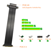 Câble Riser PCI-E 4.0 X4 X8 X16 Flexible Gen 4 pour Carte Graphique GPU, Autres Accessoires Informatiques