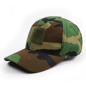 Custom 6 Panel Camo Tactical Hats Wholesale Hiking Adjustable Camouflage Caps - Product Image 5