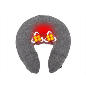 Almohada de Viaje Eléctrica en Forma de U, Almohada de Inflado Automático con Masajeador, Fácil de Guardar, Almohada de Masaje para el Cuello - Product Image 5