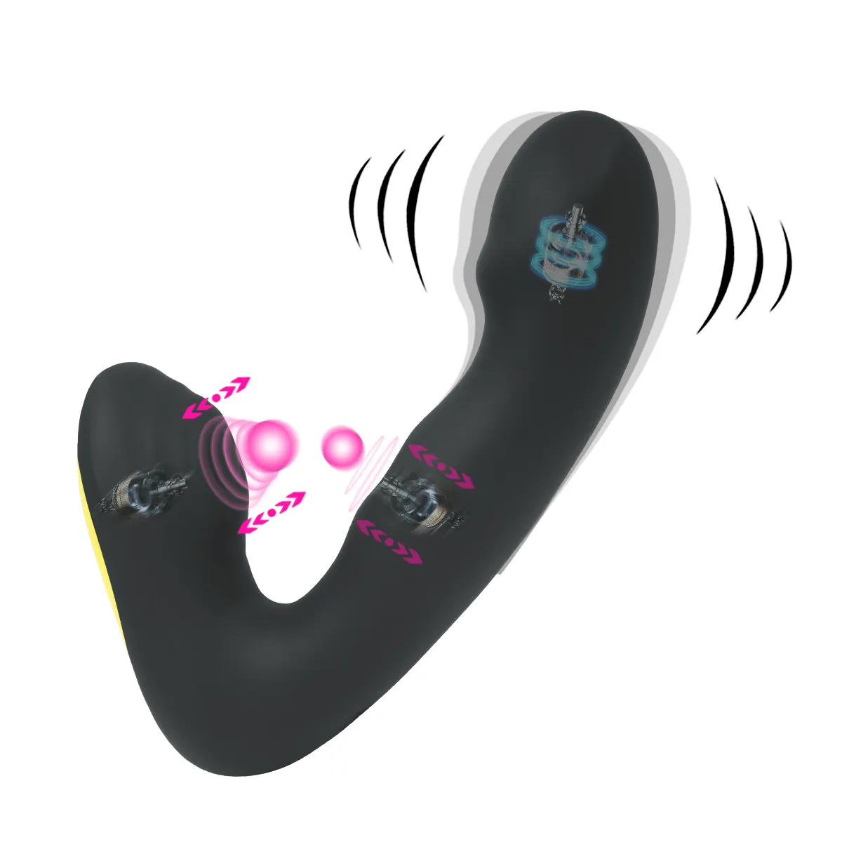 Vendita calda impermeabile senza fili di controllo della prostata massaggiatore Anal Plug silicone bambola masturbatori giocattoli del sesso per donna