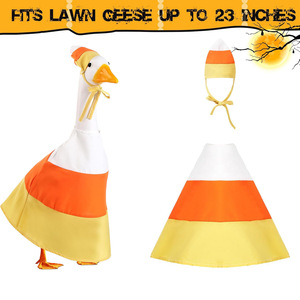 Décoration d'extérieur H46 pour Halloween, <span class=keywords><strong>en</strong></span> forme d'oie, <span class=keywords><strong>en</strong></span> tissu, style Art Déco, faite à la main, pour pelouse, porche, automne, patio, jardin, diamètre 23 pouces - Product Image 3
