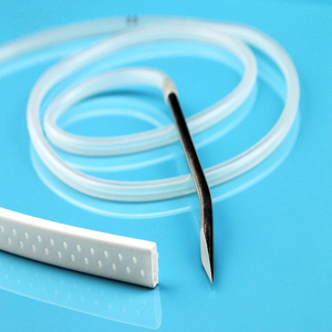 Dispositif médical en silicone conforme aux normes CE MDR ISO13485, tube gastrique pour la gestion des liquides des plaies avec une <span class=keywords><strong>aiguille</strong></span> - Product Image 2