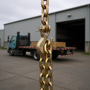 Catena di Fissaggio G80 5/16 Pollici X 14,2 Piedi, Capacità 4900 Libbre con Due Ganci, Accessorio per Controllo Carico per Camion - Product Image 2
