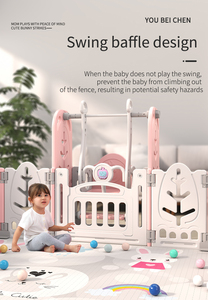 Combinazione di Giocattoli in Plastica per Bambini, Arredamento Parco Giochi Interno di Design Moderno e Box Sicuro per Neonati - Product Image 3