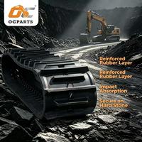 400MM\u002A72.5MM Harga Pabrik Rantai Karet untuk Mini Excavator, Mesin Pembersih Salju, Suku Cadang Mesin Pembersih