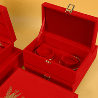 Boîte cadeau pour bijoux de mariage chinois traditionnels, sur mesure avec logo, pour bracelet, bague de mariée, collier, vente en gros SIFO.