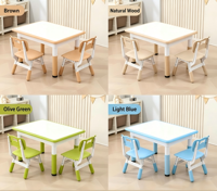 Ensemble de chaise et table d'étude ergonomiques durables pour enfants, idéal pour la maternelle, la garderie et l'école