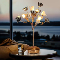 Nordic Lily Table Light pour Salon Chambre Hôtel Villa Fête De Mariage Éclairage À La Maison Décor Creative Lampe De Bureau