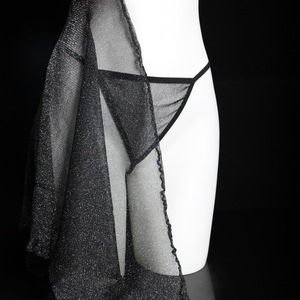 Chemise de nuit sexy en maille pour femmes, sans manches, Lingerie respirante, vêtements de nuit transparents, 8618 - Product Image 3