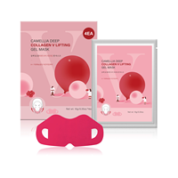 Masque raffermissant et hydratant pour le visage en V à base de cactus et de collagène, pour tous types de peaux