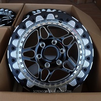 Jantes de course Roc Custom 5x130 6x139.7 pour Muscle Car, jantes 2 pièces Beadlock forgées pour la course de dragster, compatibles Supra Ford F150
