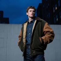 Veste en velours côtelé réversible bicolore coupe-vent avec fermeture éclair, style vintage denim, streetwear urbain décontracté pour homme, automne