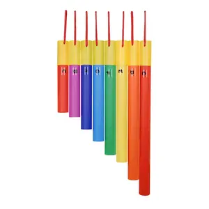 Party Music Instrument Kids Music Toys Musical Tubes Colorful Plastic 8 Tones Boomwhackers with hand strap