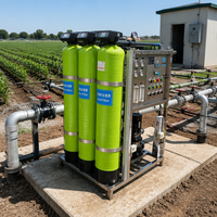 Installation d'osmose inverse RO 2T/H pour l'irrigation des vergers d'agrumes et le traitement des eaux souterraines saumâtres