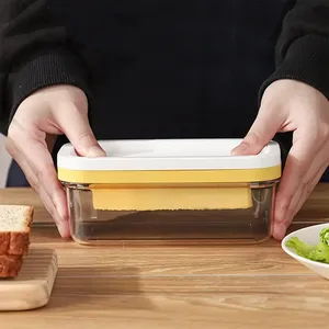 Contenedor Refrigerado para Mantequilla, Caja de Plástico con Cortador y Cuchillo para Mantequilla, con Tapa para un Corte y Almacenamiento Fáciles - Product Image 4