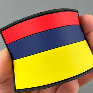 Tùy chỉnh 3D PVC cao su <span class=keywords><strong>Silicone</strong></span> Colombia cờ vá cho hat phụ kiện - Product Image 2