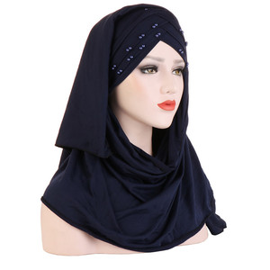 Sciarpa di perline di seta di latte di vendita calda cappello <span class=keywords><strong>hijab</strong></span> musulmano sciarpa di <span class=keywords><strong>moda</strong></span> malesia <span class=keywords><strong>hijab</strong></span> arabo - Product Image 3