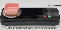 Scelleuse sous vide portable en acier inoxydable avec balance de cuisine amovible de 2 kg et minuterie intelligente pour la conservation des aliments domestiques