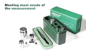 Ensembles de poids d'étalonnage d'équilibre de balance numérique de haute qualité 9 pièces pince à épiler en acier inoxydable OEM ODM 1g 2g 5g 10g 20g 50g 100g - Product Image 3