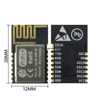 Modul Kontrol WiFi Nirkabel Transmisi Transparan Port Serial ESP-M2 Esp8285 Ultra-Kecil Mini Sebagai Pengganti Esp12f 12E