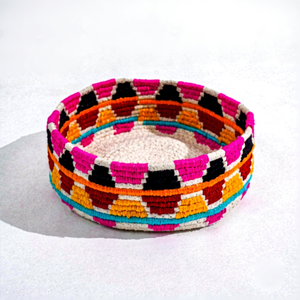 Round Braided Cotton Storage <b>Basket</b> Multi Color Handmade Organizer for Home <b>Laundry</b> Nursery Use Bulk Wholesale Supplier - Product Image 1