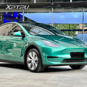 فيلم تغليف سيارات فائق اللمعان بألوان معدنية أبيض وأزرق وأخضر وأحمر ورمادي، فيلم تغيير لون السيارة بدون فقاعات 1.52*17 متر، غلاف فينيل PET لهيكل السيارة - Product Image 3