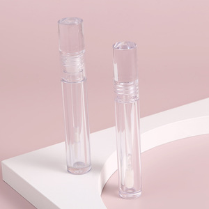 Grosir tabung lipgloss persegi kosong hitam pink emas putih tabung lip gloss beku Dan kotak label kustom - Product Image 6