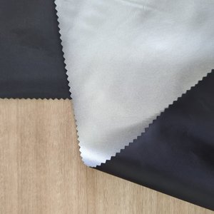 Wholesale 180T Black Yarn Silver <strong>Waterproof</strong> Polyester Taffeta <strong>Fabric</strong> for Car Cover <strong>Umbrella</strong>
