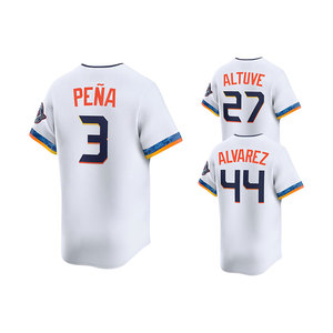 Venta al por mayor Jerseys Top Cosido Barato American Baseball Jersey 27 <span class=keywords><strong>Jose</strong></span> Altuve 44 Yordan <span class=keywords><strong>Alvarez</strong></span> 3 Jeremy Pena - Product Image 5