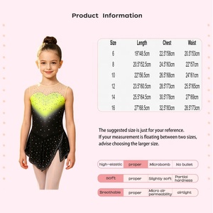 Robe de patinage artistique pour filles, imprimé cœur, strass, maille nude, jupe en mousseline, tenue de performance pour compétition de patinage sur glace, personnalisable - Product Image 6
