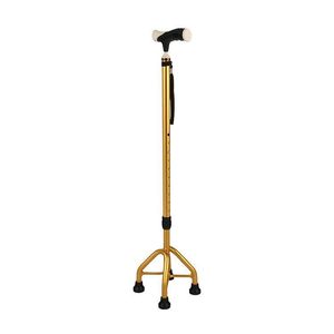 Aluminum Alloy <b>Walking</b> <b>Stick</b> For Elderly Non Slip Anti Fall Lightweight Four Legged Support Outdoor Use - Product Image 2