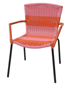 Ensemble de meubles de patio d'extérieur <span class=keywords><strong>bleu</strong></span> rouge vert orange noir blanc <span class=keywords><strong>Acapulco</strong></span> Chair avec corde en plastique <span class=keywords><strong>Chaise</strong></span> bistro pour patio tout temps - Product Image 2