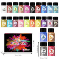 OSBANG Offre Spéciale Pigment Organique Oxyde de Fer Nacré Non Toxique 36 Couleurs 10g pour Revêtement en Poudre Savon Bricolage Artisanat Résine Époxy Leurre