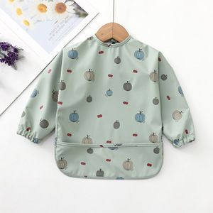 Bavoir d'alimentation à manches longues, tablier de peinture, smock imperméable, bavoirs pour bébé - Product Image 5