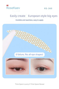 Bande adhésive en dentelle pour paupières doubles, design incurvé <span class=keywords><strong>à</strong></span> angle vif, imperméable, résistant <span class=keywords><strong>à</strong></span> la transpiration, respirant, naturel, maintien longue durée - Product Image 6