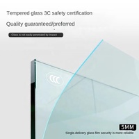 Cabine de douche compacte et durable de qualité supérieure pour écoles, avec fonction gain de place - Cabines de douche en verre trempé de qualité supérieure