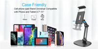 Support universel pour téléphone portable, support pliable réglable pour téléphone portable, pour bureau, compatible avec tous les téléphones et tablettes