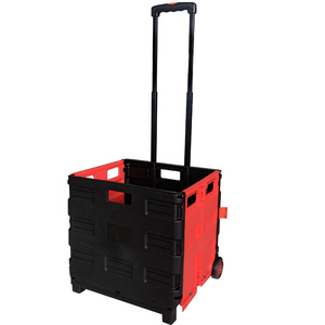 พลาสติกน้ำหนักเบาพับได้ช็อปปิ้งรถเข็นรถเข็น & รถเข็นพับลังล้อส่วนบุคคลซูเปอร์มาร์เก็ตโดยใช้ - Product Image 6