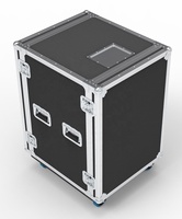 Rack Flight Case 16U Foam Shockmount Amplifier Rack Flight Case Shock Proof