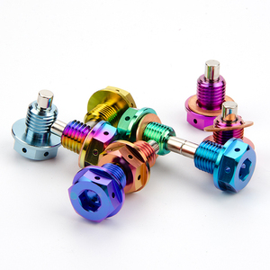 TMJ, caja de cambios modificada para automóvil, tapón de drenaje de aceite magnético, tornillo de cárter de aceite de aleación de titanio, tornillo de drenaje de aceite magnético, accesorios para coche - Product Image 3